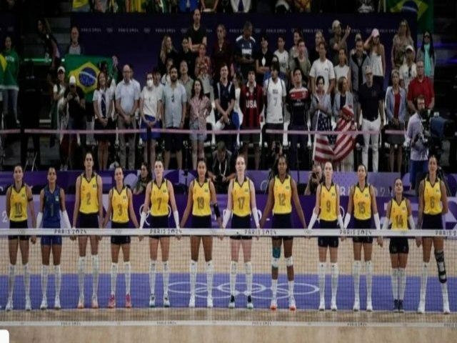 Vlei: Brasil perde para os EUA por 3 sets a 2 e disputar bronze em Paris