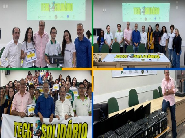 Projeto TECH Solidrio doa 40 computadores para alunos do IFRN