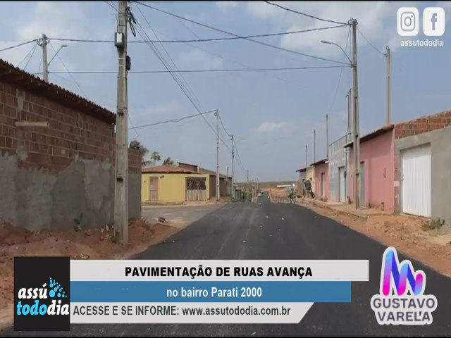 Pavimentao de ruas avana no bairro Parati 2000