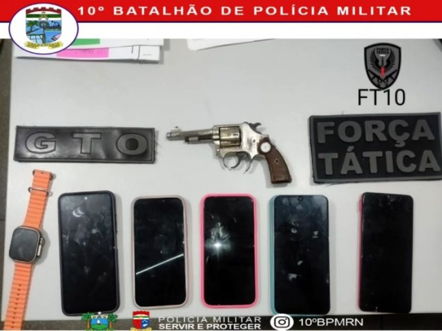 Polcia Militar de Ass apreende arma de fogo, prende suspeito de assaltos e recupera objetos de vtimas