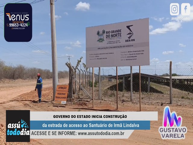 Governo do Estado inicia construo da estrada de acesso ao Santurio de Irm Lindalva 