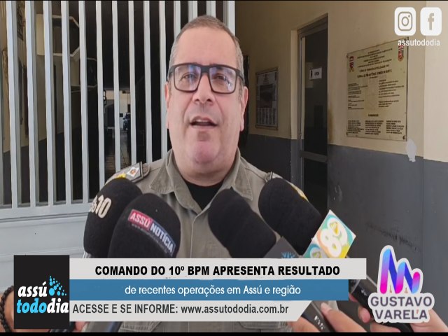 Comando do 10 BPM apresenta resultado de recentes operaes em Ass e regio