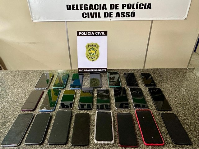 Polcia Civil recupera 23 celulares furtados e roubados em Ass