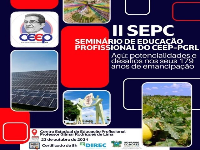 CEEP Gilmar Rodrigues em Ass far segunda edio do Seminrio de Educao Profissional dia 23 de outubro