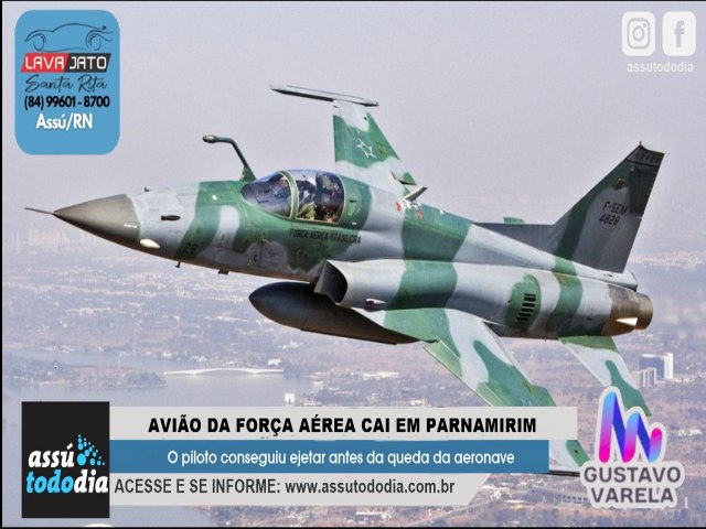 Avio da fora area cai em Parnamirim