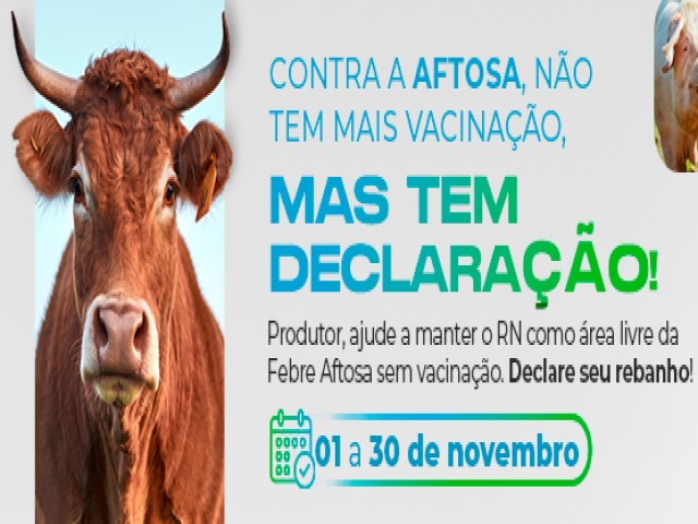 Declarao de Rebanho: Produtores tero at 30 de novembro para regularizar