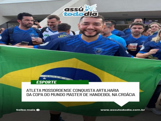 Atleta mossoroense conquista artilharia da Copa do Mundo Master de Handebol na Croácia Atleta mossoroense conquista artilharia da Copa do Mundo Master de Handebol na Croácia