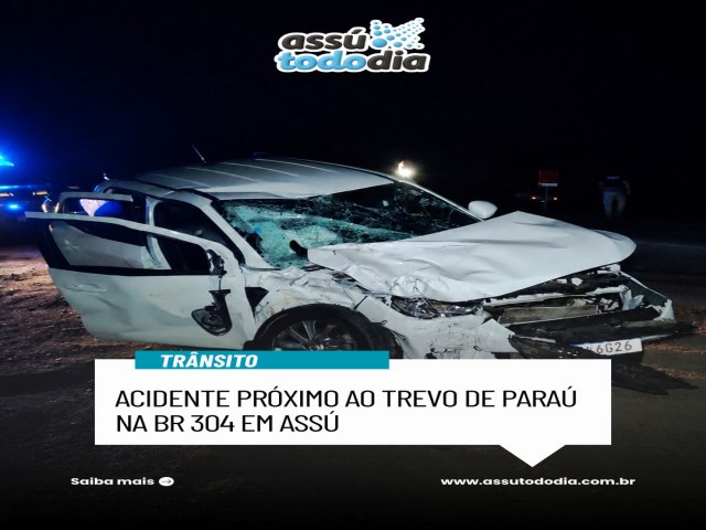 Acidente pr�ximo ao trevo de Para� na BR 304 em Ass� 