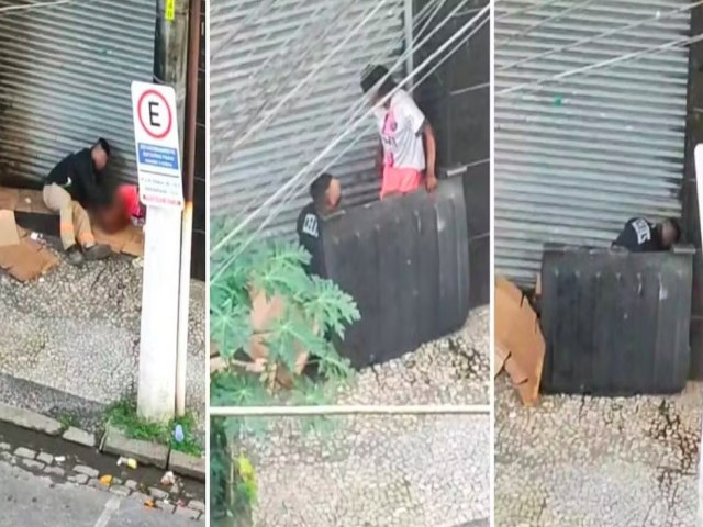  Homem  flagrado abusando sexualmente de moradora em situao de rua