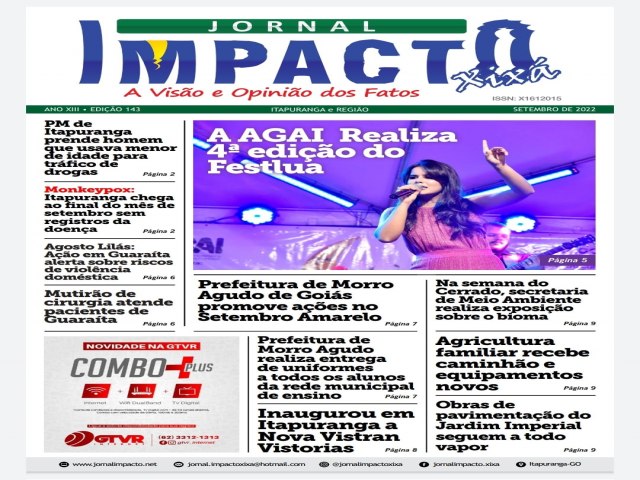 As noticias do mes de outrobro no Jornal Impacto Xixa 