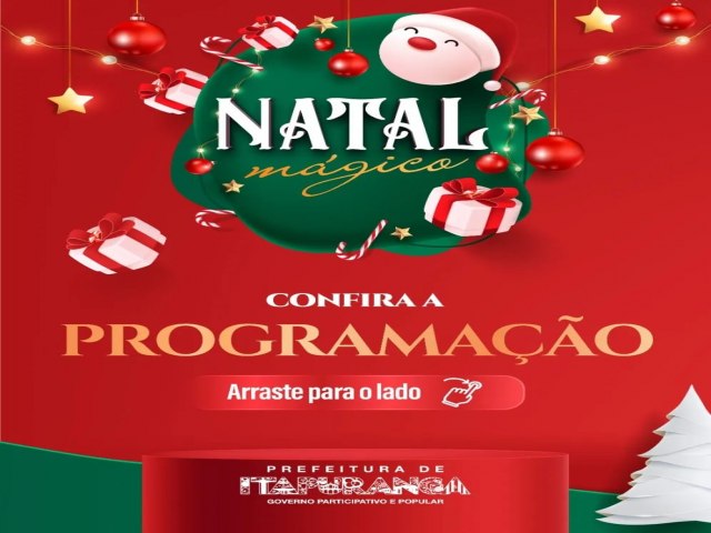 PREFEITO PAULO IMILA ESTA  PREPARANDO OS FESTEJOS DE NATAL  APRESENDO A PROGRACAO DE NATAL 2022