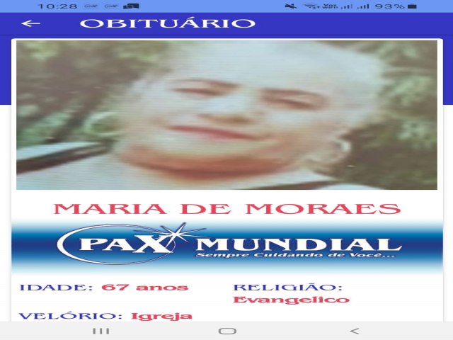 MORREU AOS 67 ANOS MARIA DE MORAES 