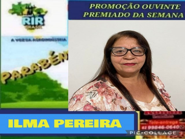 DONA ILMA PEREIRA FOI A GANHADORA DA PROMOCAO OUVINTE PREMIDA DA SEMANA DA RADIO RIR BRASIL E RONAN LANCHE 