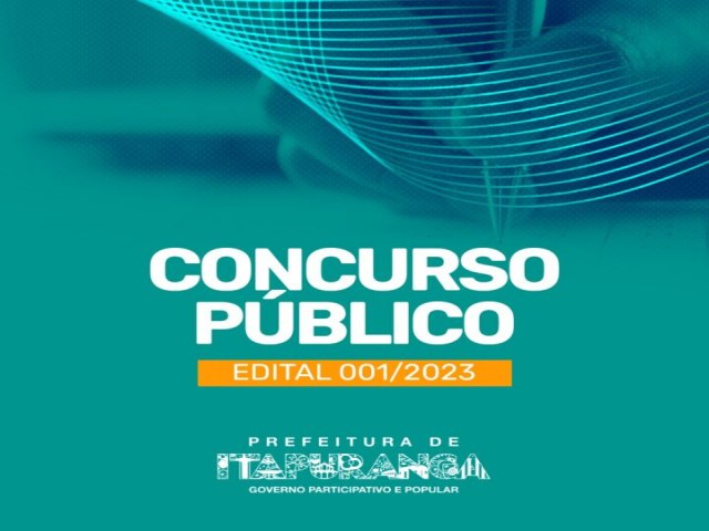 PREFEITURA DE ITAPURANGA FAZ CHAMADA PUBLICA PARA REALIZAR CONCURSO PUBLICO EM 2023