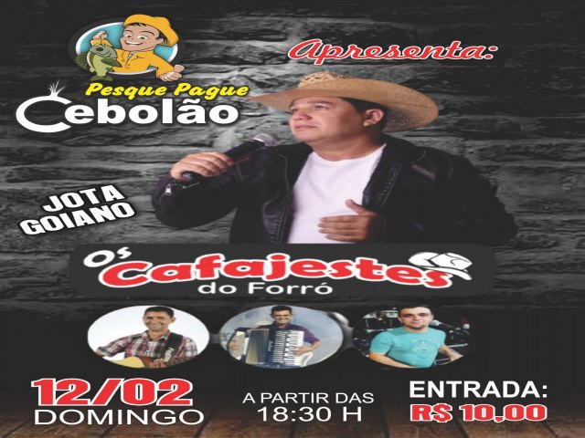 Esta comeando agora o Show do Jota Goiano e os Cafagestes do Forro em Uruana no Pesque e Pague do Cebolao 