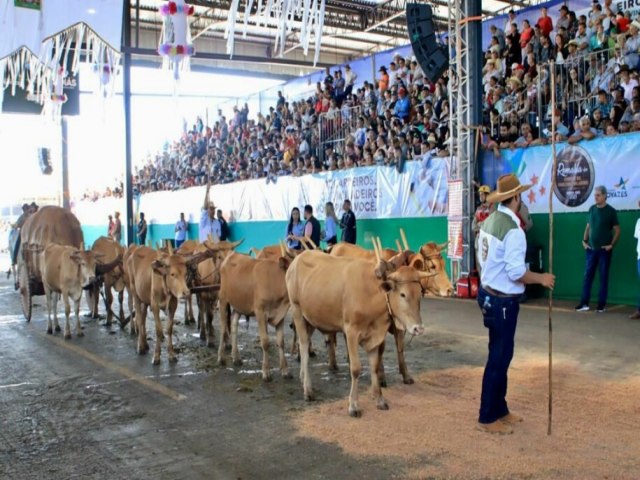 Desfile de carros de boi em Trindade atrai multido de polticos, alm de romeiros