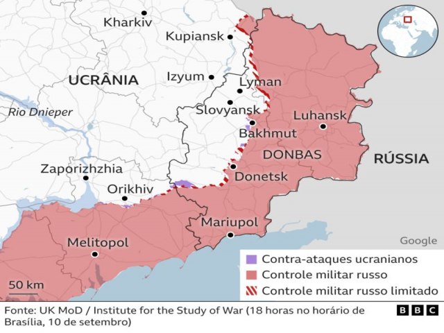 Guerra da Ucrnia: 9 mapas que explicam o conflito