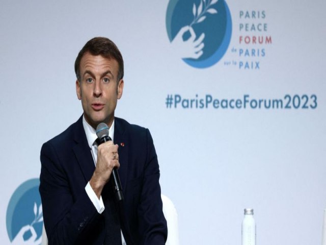 Macron faz apelo para Israel parar de matar mulheres e bebs em Gaza