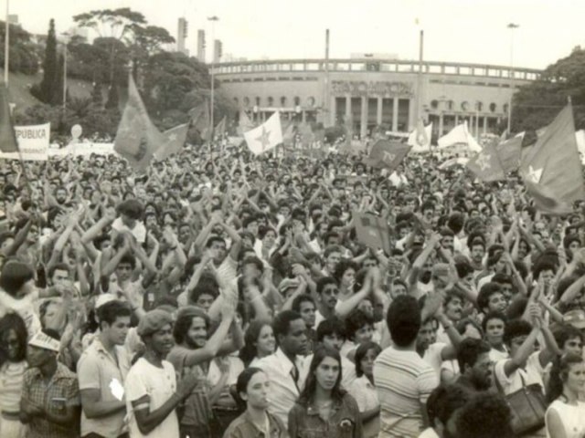 Primeiro comcio das Diretas J completa 40 anos