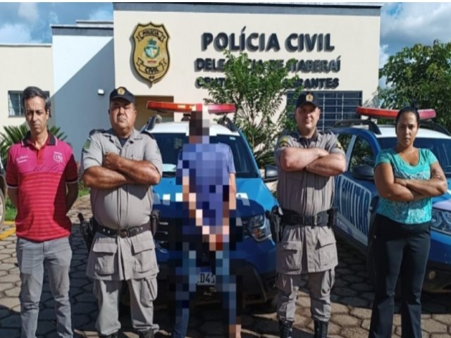 PLANTO POLICIAL Em Heitora, homem  preso pela PM suspeito por crimes de violncia domstica e injria contra criana