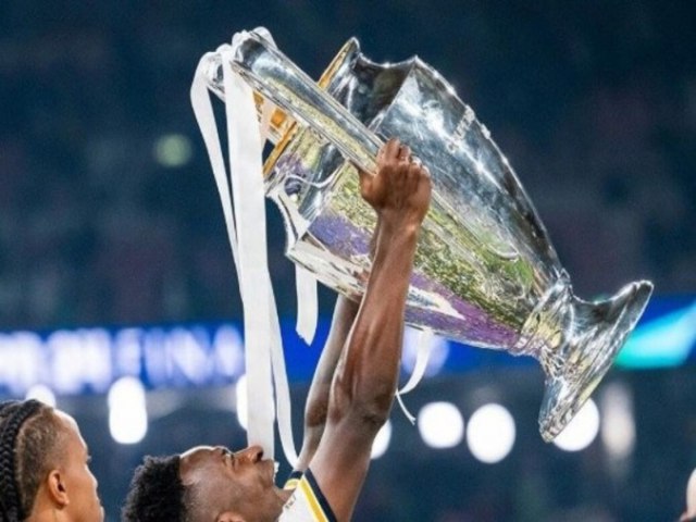 Uefa elege Vini Jr como melhor jogador da Liga dos Campees 2023/24