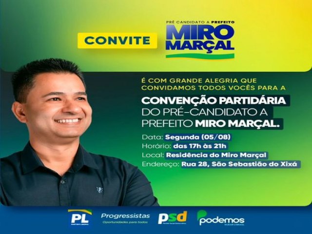 Conveno oficializa candidatura de Miro Maral  Prefeitura de Itapuranga pelo PP