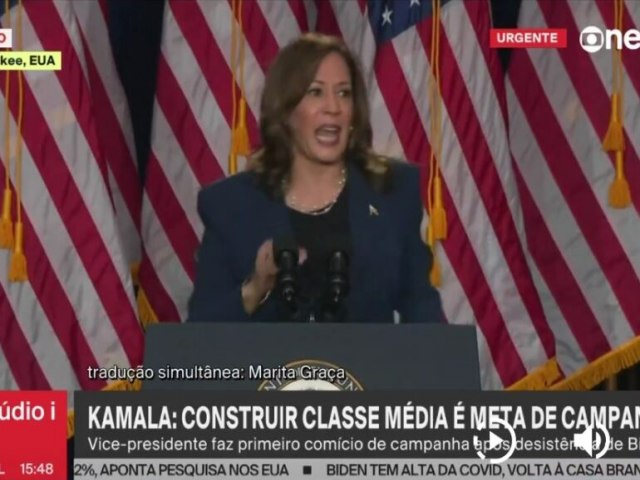 Pesquisa: Kamala Harris aparece na frente com 44% contra 42% de Trump