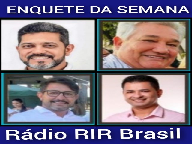 RDIO RIR BRASIL DE ITAPURANGA - ENQUETE DA SEMANA