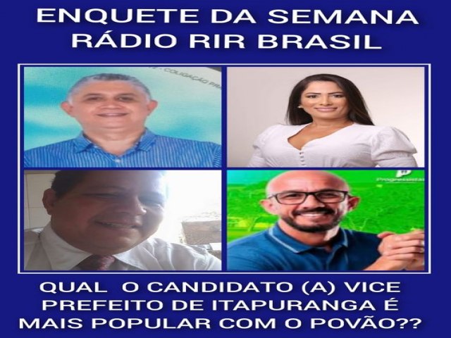 Brasil Enquete da Semana da Rdio RIR Brasil de Itapuranga: A Voz Oficial do Projeto Social Master Plano de Manejo Agroindustrial Integrado do Brasil