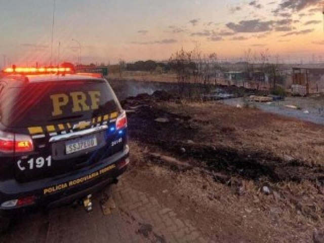 Homem  preso por atear fogo em mata nativa no Recanto das Emas