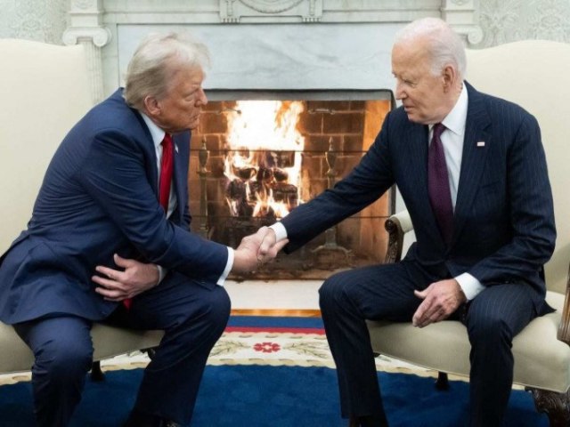 Biden e Trump tm encontro cordial e acenam com transio suave