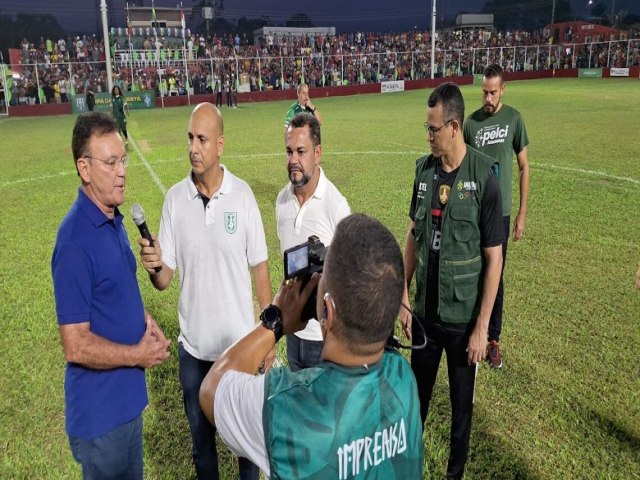 PRESIDENTE DA FAF E SECRETRIO DE ESPORTES CONFIRMAM EM HUMAIT  ARENA DA AMAZNIA PARA AS SEMIFINAIS DA COPA DA FLORESTA