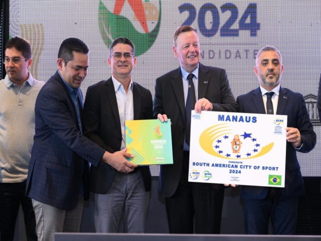 Prefeito David Almeida recebe Parlamento Europeu e entrega dossi da candidatura de Manaus  Cidade Sul-Americana do Desporto