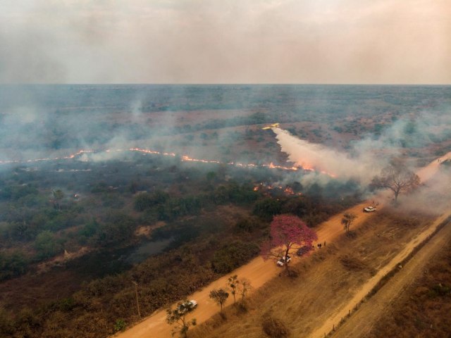 Brigadistas intensificam trabalho de combate a incndios no Pantanal