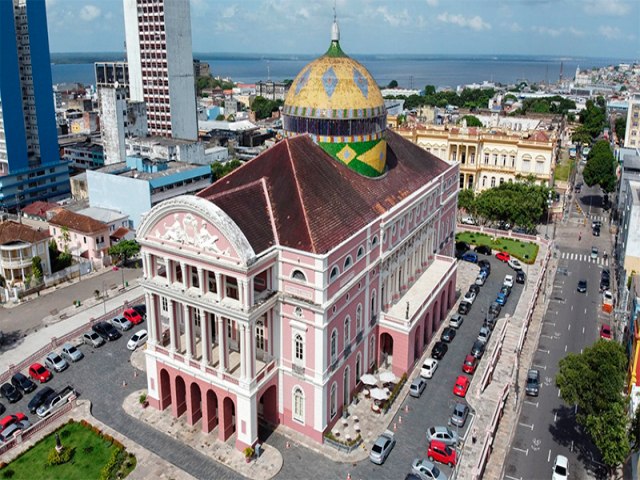 Restauro do Teatro Amazonas inclui cpula, Pano de Boca e fachadas