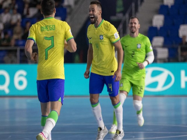 Brasil humilha Cuba ao aplicar 10 a 0 pela Copa do Mundo de Futsal