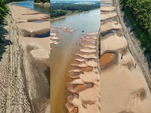 Seca impede navegao, isola cidades e gera desafios a moradores no AM