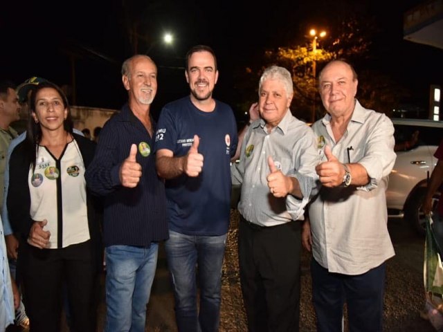 O ex deputado Sergio Caiado apoiando a reeleiao do Deputado Federal Alcides Rodrigues Patriota e  para Governo  o  Patriota Ex Prefeito  Gustavo Mendanha  