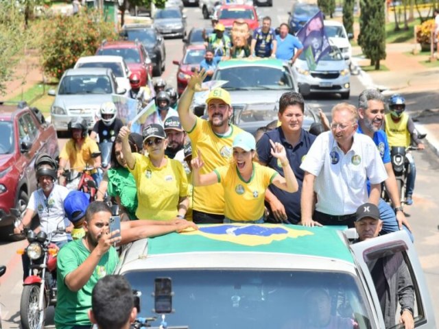 Mendanha encerra 1⁰ campanha em megacarreatas em Anpolis, Aparecida e Goinia