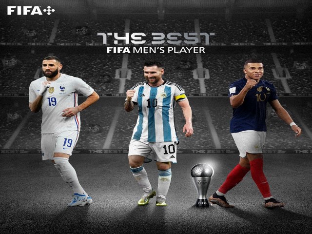 Messi, Benzema e Mbapp so os finalistas ao prmio The Best, da Fifa