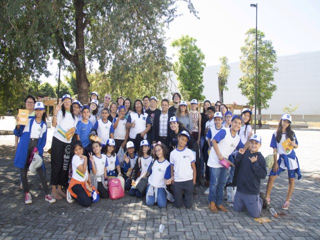 Alunos da rede pblica de Goinia visitam sede da Emater