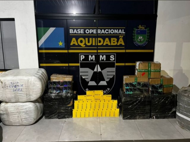 Cigarros eletr�nicos, celulares e roupas s�o apreendidos na MS-164