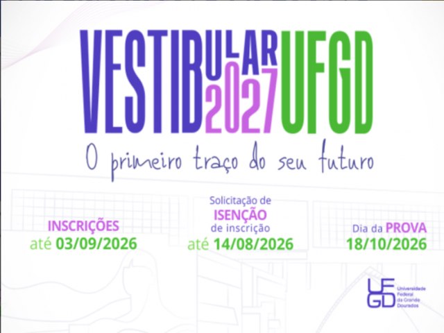 Vestibular abre inscri��es para vagas em cursos de gradua��o