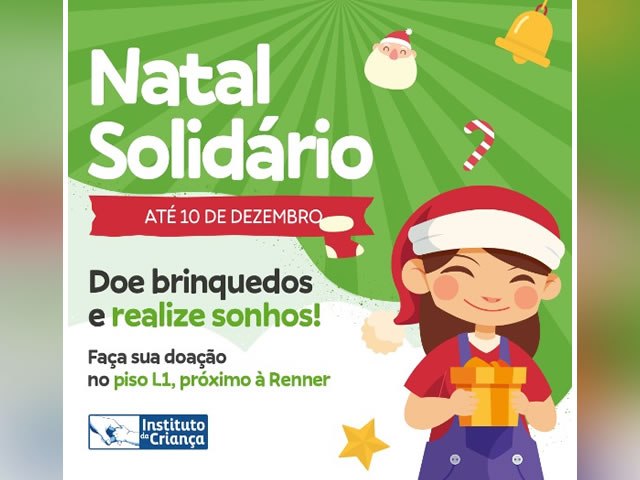 Natal Solidário: Cariri Shopping arrecada brinquedos para realizar sonhos de crianças em situação de vulnerabilidade 