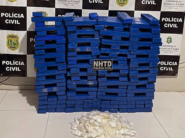 Polcia Civil e Polcia Rodoviria Federal apreende 150 kg de maconha na BR-116 em Penaforte