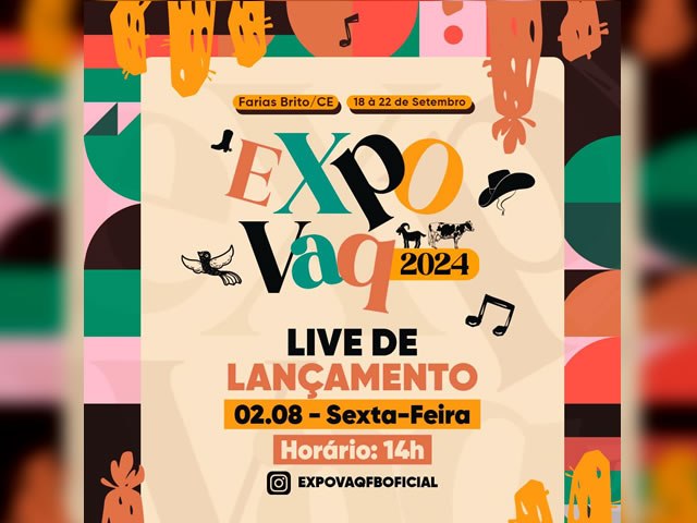 Prefeitura de Farias Brito realiza live de lanamento da ExpoVaq 2024