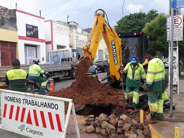 Cagece chega a 77% das obras para setorizao do abastecimento de gua em Juazeiro do Norte