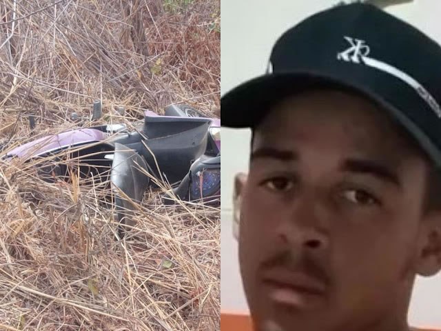 Jovem de 19 anos morre ao cair com sua moto numa ribanceira em Crato