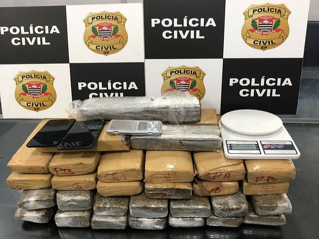 Traficante  preso com mais de 35kg de droga em Jales