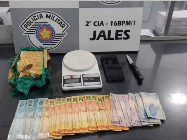 Polcia Militar prende indivduo por trfico de drogas em Jales